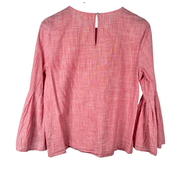 Beach Lunch Lounge Collection Womens Pink Cotton Top Pearl Embellishments Medium - Picture 6 of 10